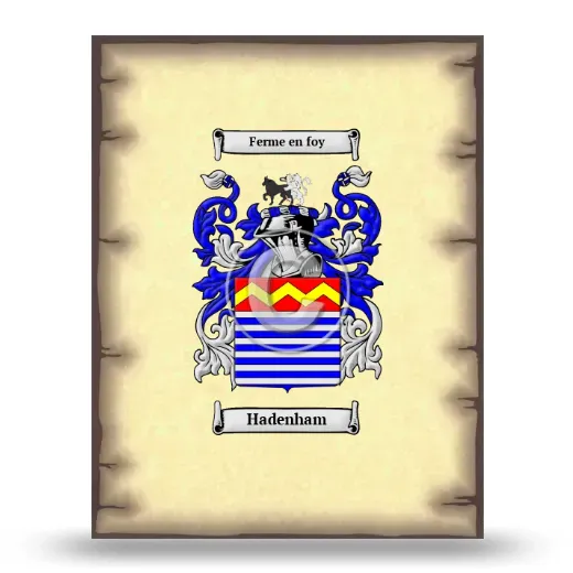 Hadenham Coat of Arms Print