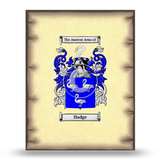 Hadge Coat of Arms Print