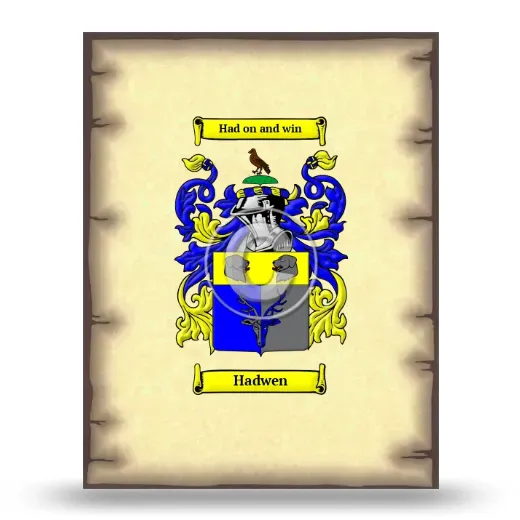 Hadwen Coat of Arms Print