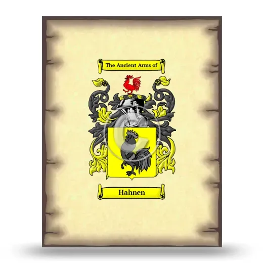 Hahnen Coat of Arms Print