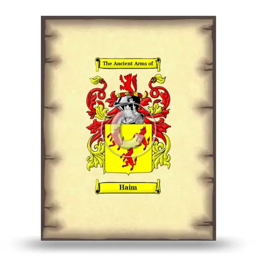Haim Coat of Arms Print