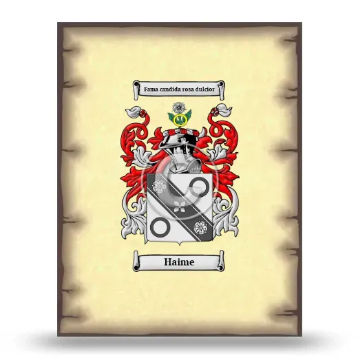 Haime Coat of Arms Print