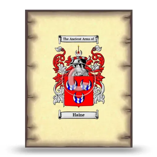 Haine Coat of Arms Print