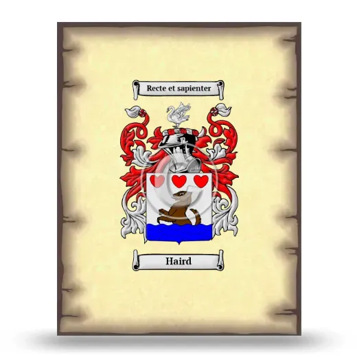 Haird Coat of Arms Print
