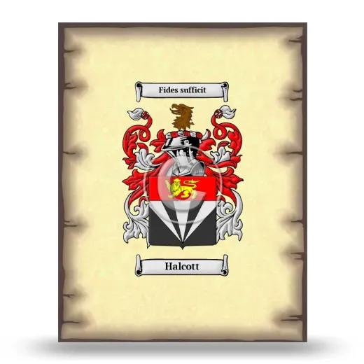Halcott Coat of Arms Print