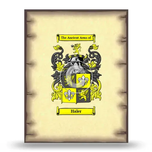 Haler Coat of Arms Print
