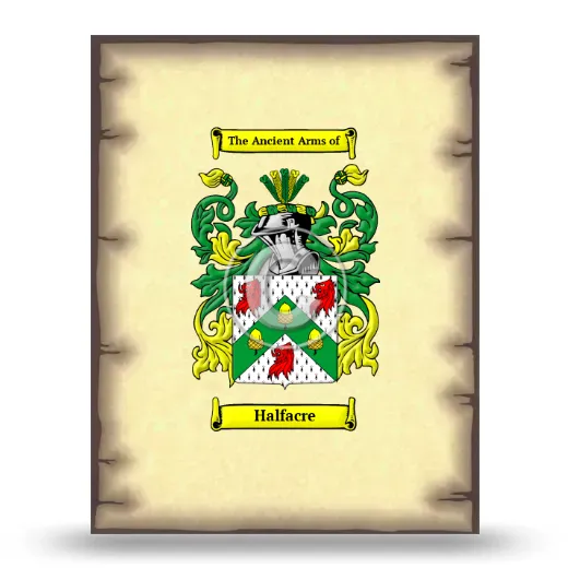 Halfacre Coat of Arms Print