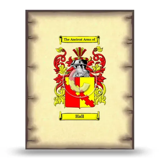 Hall Coat of Arms Print