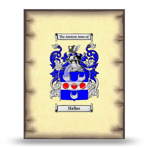 Hallas Coat of Arms Print