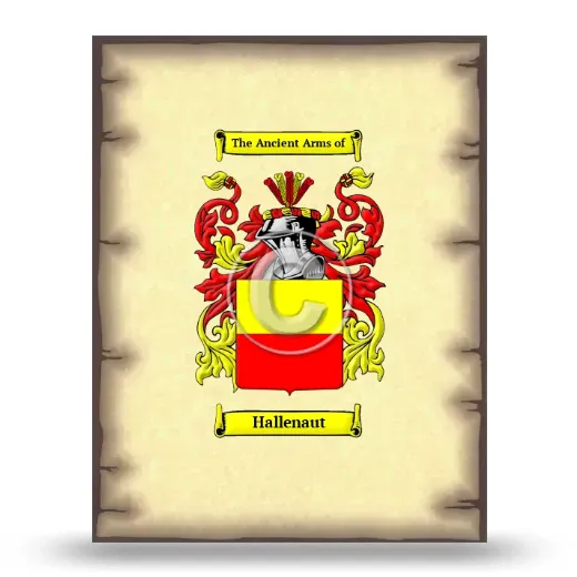 Hallenaut Coat of Arms Print