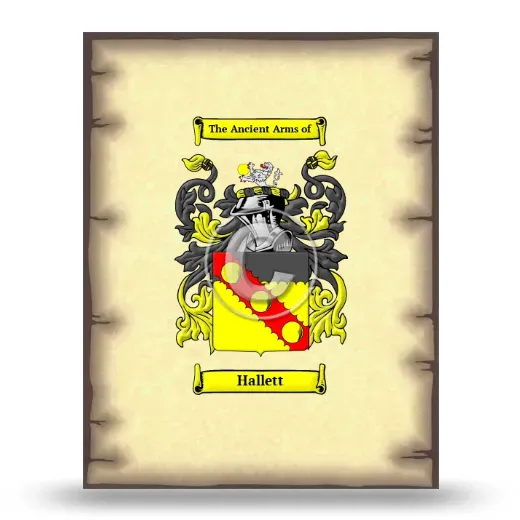 Hallett Coat of Arms Print