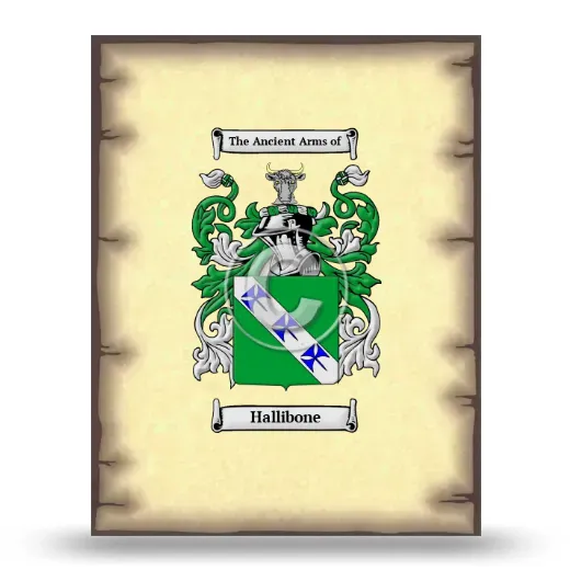 Hallibone Coat of Arms Print