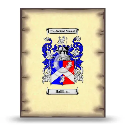 Hallihan Coat of Arms Print