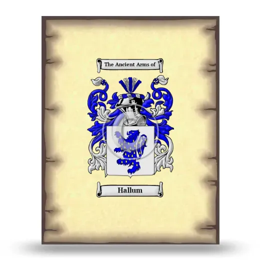 Hallum Coat of Arms Print
