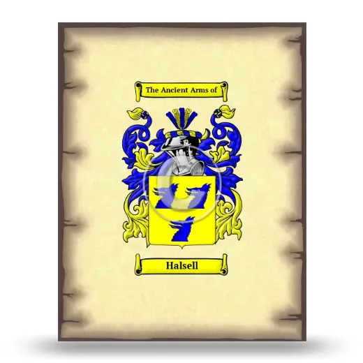 Halsell Coat of Arms Print
