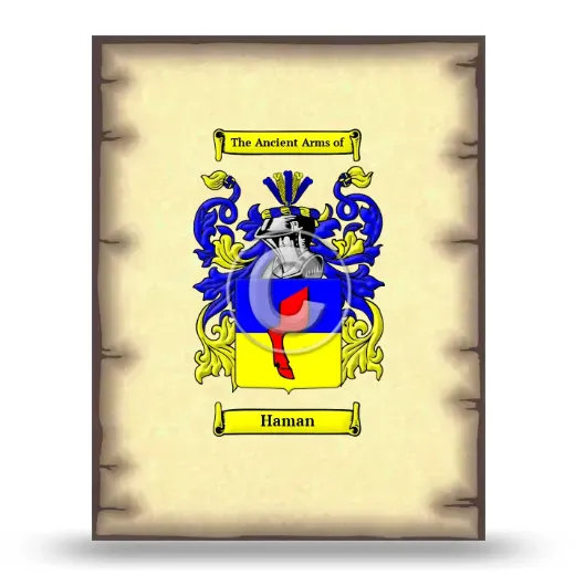 Haman Coat of Arms Print