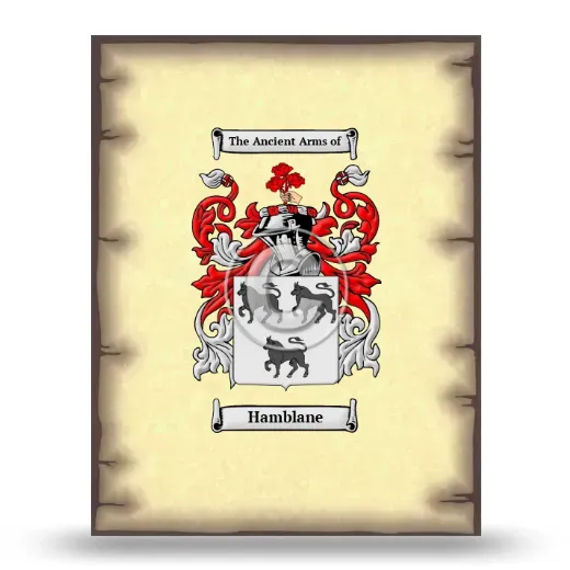 Hamblane Coat of Arms Print