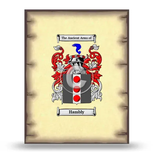 Hambly Coat of Arms Print