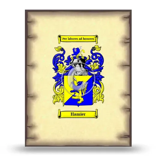 Hamier Coat of Arms Print