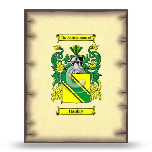Hanbry Coat of Arms Print