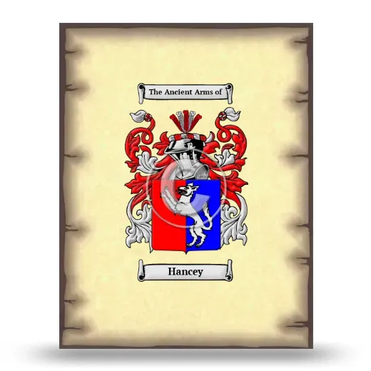 Hancey Coat of Arms Print