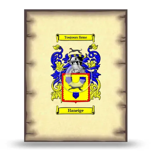 Haneige Coat of Arms Print