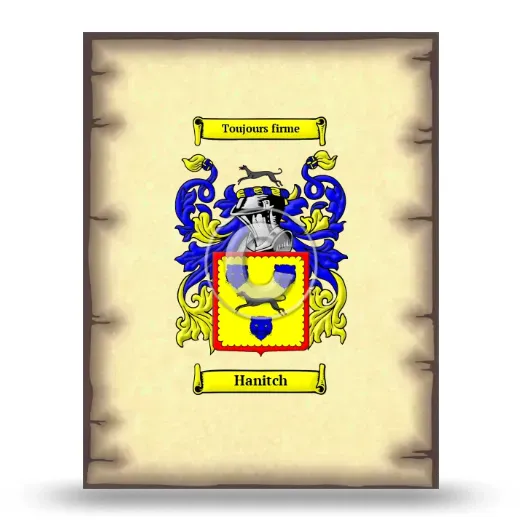 Hanitch Coat of Arms Print