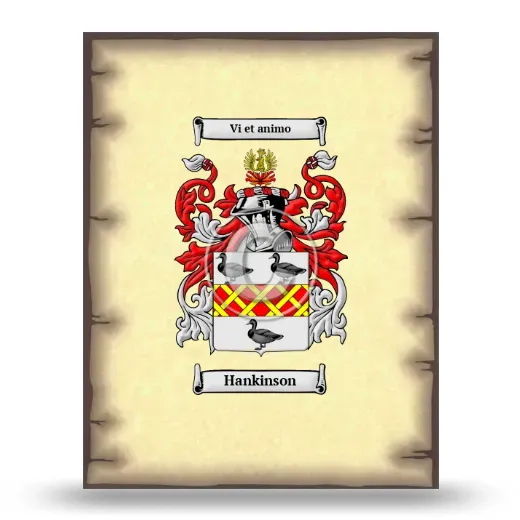 Hankinson Coat of Arms Print
