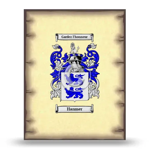 Hanmer Coat of Arms Print