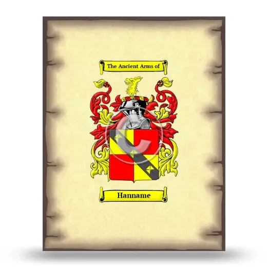 Hanname Coat of Arms Print