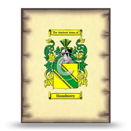 Hannburey Coat of Arms Print
