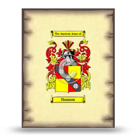Hannon Coat of Arms Print