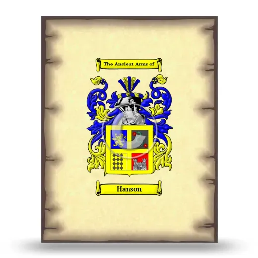 Hanson Coat of Arms Print