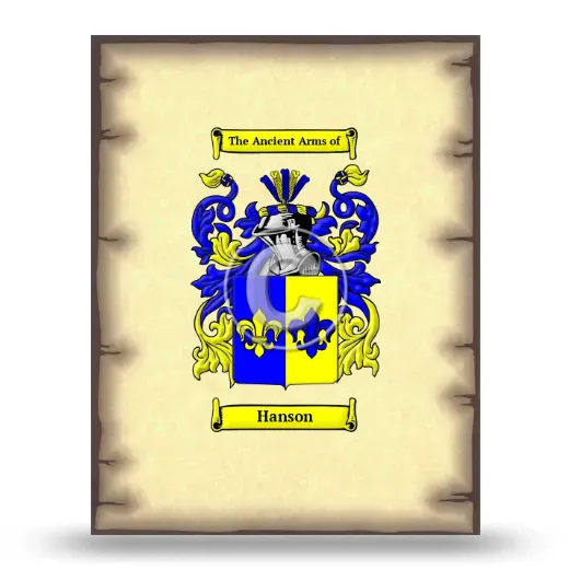 Hanson Coat of Arms Print