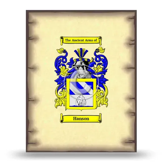 Hanson Coat of Arms Print