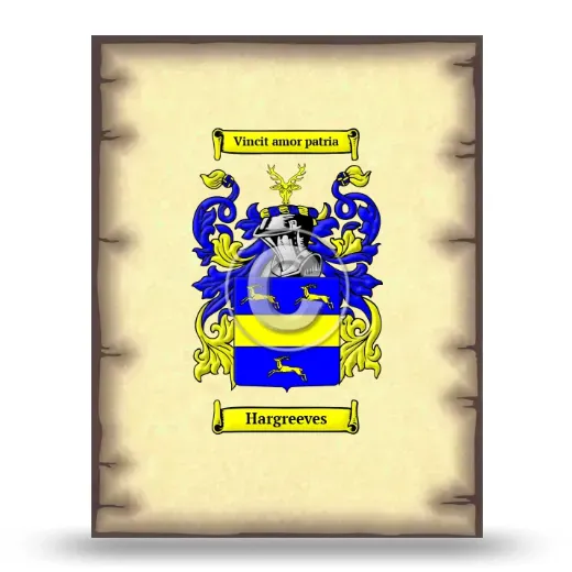 Hargreeves Coat of Arms Print
