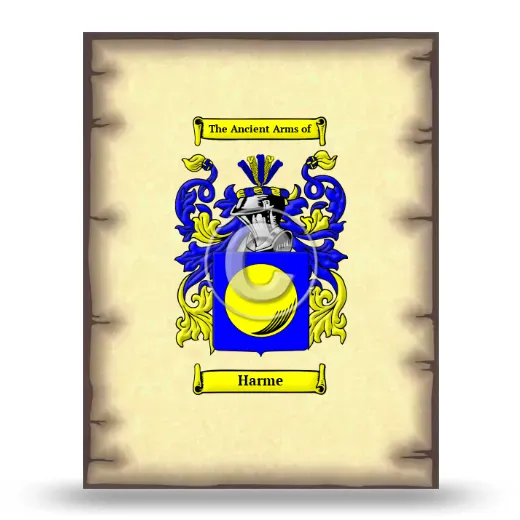Harme Coat of Arms Print
