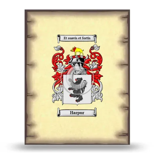 Harpur Coat of Arms Print
