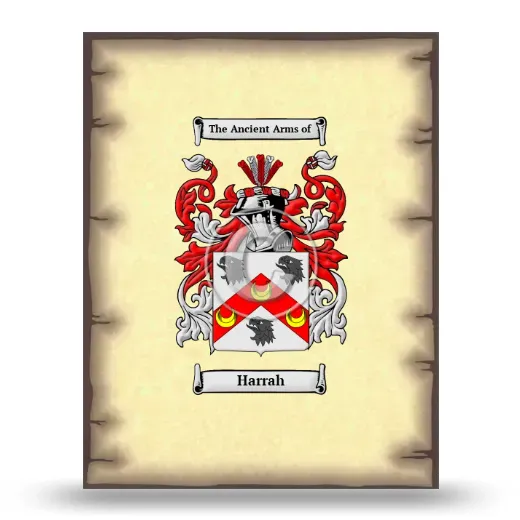 Harrah Coat of Arms Print