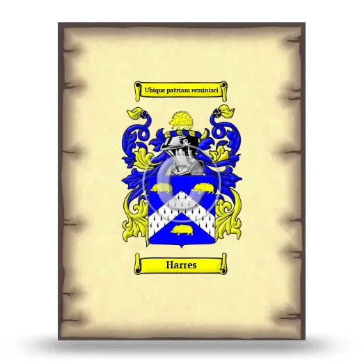 Harres Coat of Arms Print