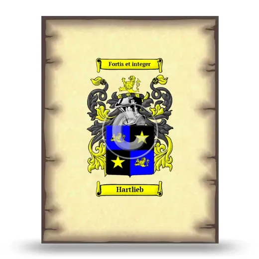 Hartlieb Coat of Arms Print
