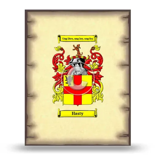 Hasty Coat of Arms Print
