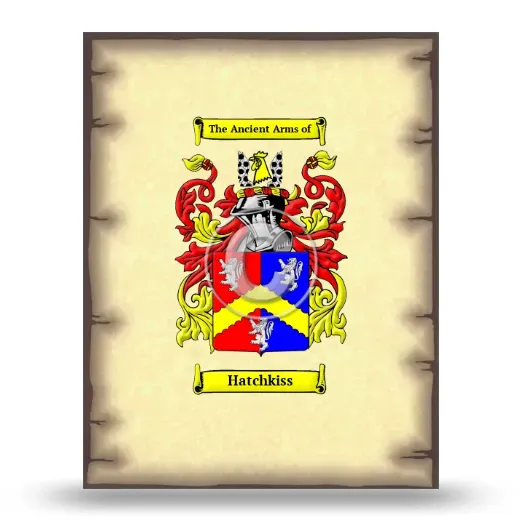 Hatchkiss Coat of Arms Print