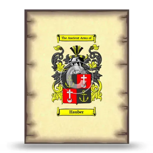 Hauber Coat of Arms Print