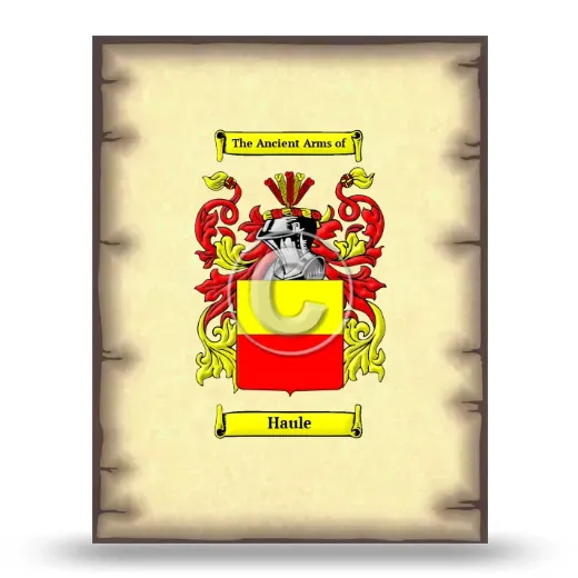 Haule Coat of Arms Print