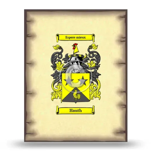 Hauth Coat of Arms Print
