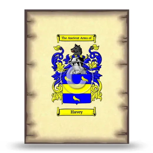 Havey Coat of Arms Print