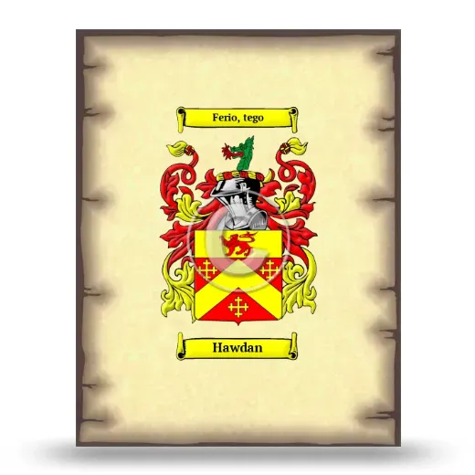 Hawdan Coat of Arms Print