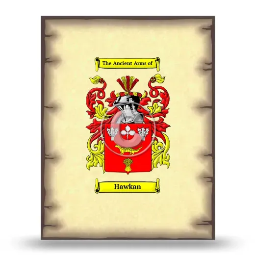 Hawkan Coat of Arms Print