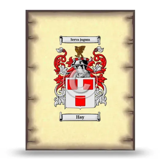 Hay Coat of Arms Print